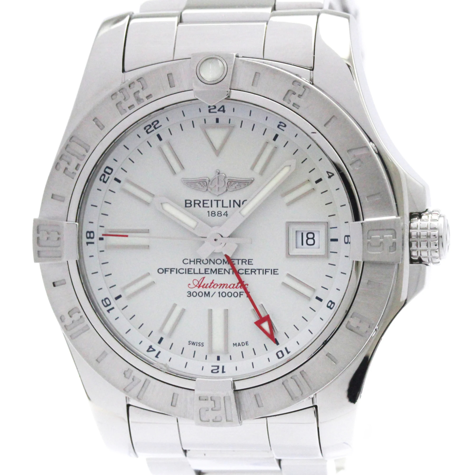 Breitling Avenger Ll Gmt Steel Automatic Mens Watch A32390 Polished